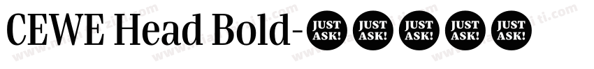 CEWE Head Bold字体转换